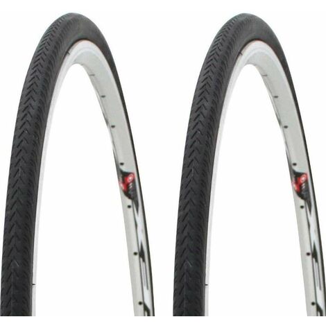 2x Pneu vélo 700 x 28C (28-622) noir cycle ville route course cyclotourisme