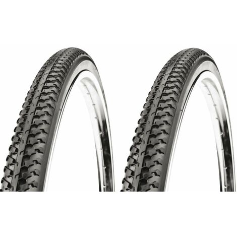 2x Pneu vélo 650x35A 26x1 3/8 (37-590) S-161 noir universel route ville course cyclotourisme fixie singlespeed