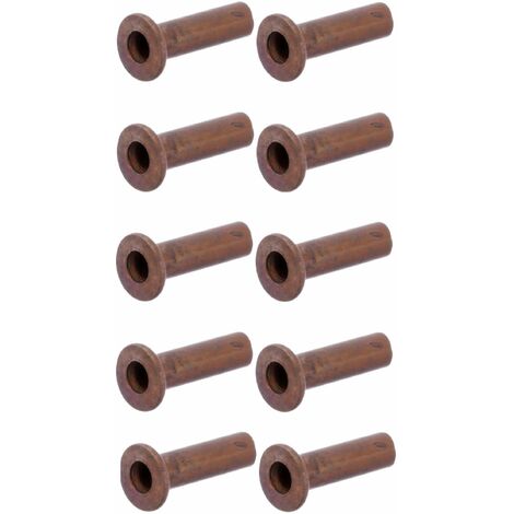 10x rivet tubulaire cuivre norme DIN 7338 forme C rivetage garniture de frein, Ø5mm x 15mm