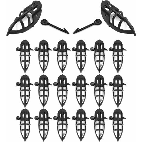 Cyclingcolors – Lot de 20 couvre bec anti-picage 18x55mm – Aiguille de fixation incluse – Protection pour coqs et faisans – Installation facile