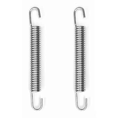 2x Ressort de traction de rappel en acier à double crochet béquille scooter moto cyclomoteur Zundapp, 1,5x8,5x73mm