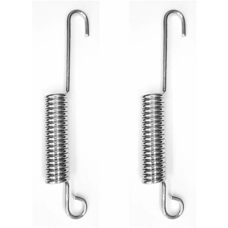2x Ressort de traction de rappel en acier à double crochet béquille scooter moto cyclomoteur Puch., 2,5x14x120mm