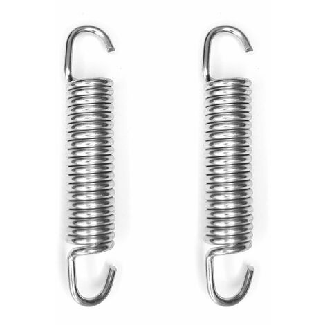 2x Ressort de traction de rappel en acier à double crochet béquille scooter moto cyclomoteur Runner Stunt, 2,5x14,5x84mm
