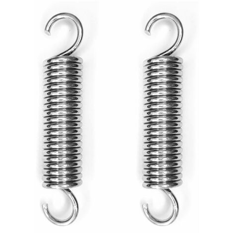 2x Ressort de traction de rappel en acier à double crochet béquille scooter moto cyclomoteur Tomos, 2,5x16x80mm