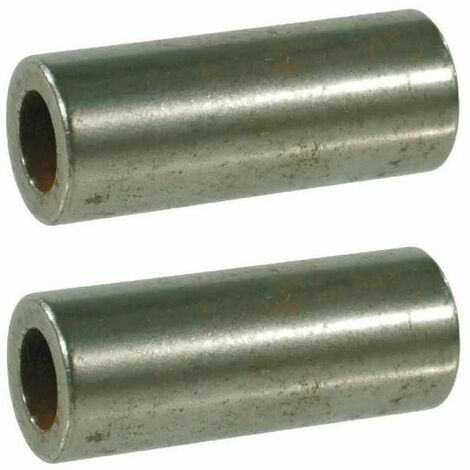 Cyclingcolors – Lot de 2 douilles d'axe pour roues fixes et oscillantes Ø ext. 12mm Ø int. 8,2mm longueur 40mm – Adaptable sur tondeuses et motoculteurs