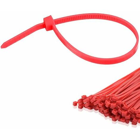 Cyclingcolors – Lot de 100 colliers de serrage en nylon 3,6x140mm – Résistants à l'huile et à l'essence – Diamètre max 33mm – Fixation fiable (1/2)