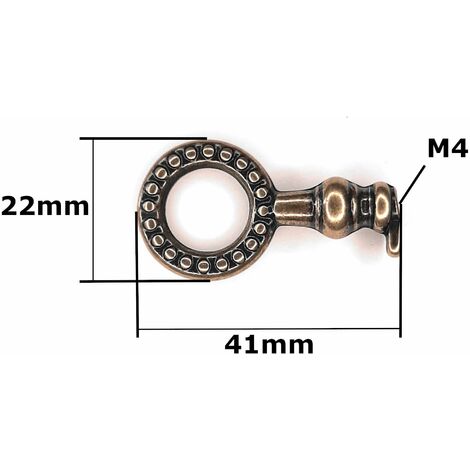 fausse clé de serrure meuble Louis XVI perlé ancien décoration rustique vintage clef zamak