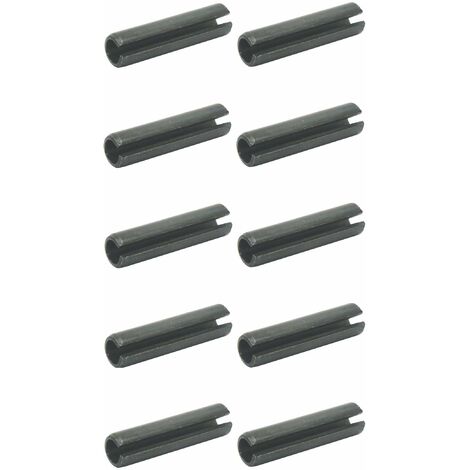 10x Goupille élastique fendue renforcée cylindrique en acier à ressorts DIN 1481 ISO 8752 Auto Garage Bricolage Pignon Roue Poulie Engrenage Ancre Réparation, 4x45mm