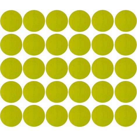 30x Cache vis adhésif autocollant diamètre 20mm bouchon trou meuble table chaise maison, vert clair