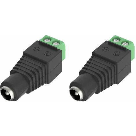 2x connecteur électrique rapide mâle adaptateur prise universelle caméra WIFI surveillance camping car DVR Système de Sécurité Lumière LED modélisme ferroviaire (1/2)