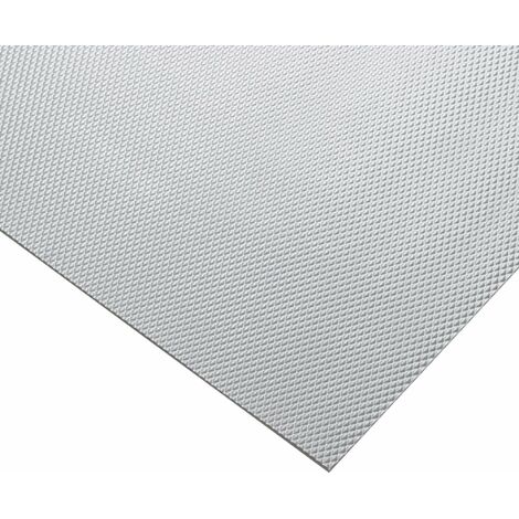 Cyclingcolors – Tapis de fond de tiroir antidérapant rigide en caoutchouc synthétique 481 x 474mm – Haute résistance au glissement – Protection pour meubles et frigo – Gris argent