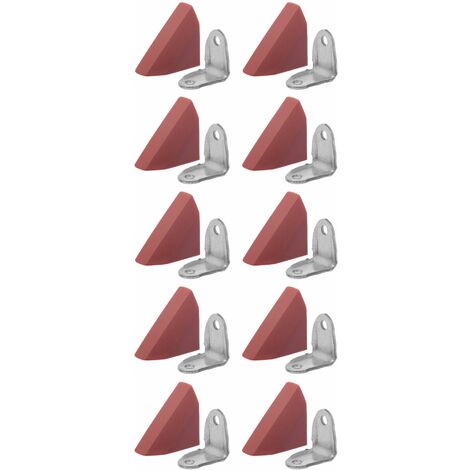 10x Equerre d'assemblage en métal avec cache en plastique Connecteur Angle Couvercle Meuble Caisson Etagère Capuchon Raccordement, calvados