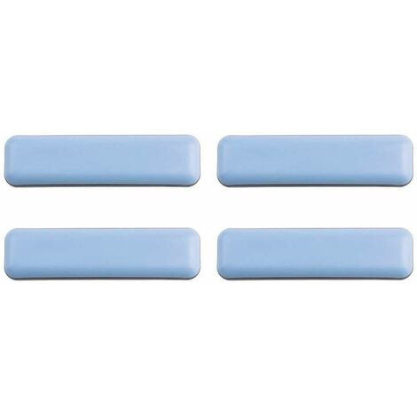 Cyclingcolors – Lot de 4 patins glisseurs téflon autocollants 19 x 70 mm – Protection sol parquet – Réduit frottements et rayures – Pour meubles (1/2)