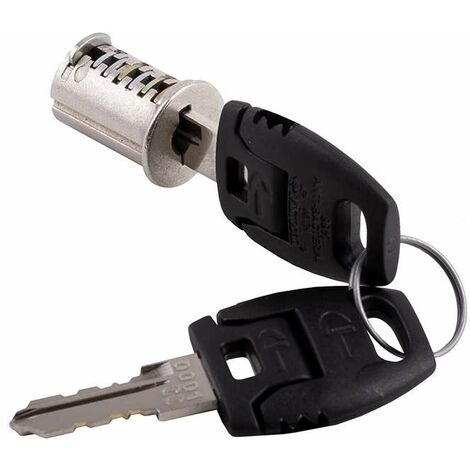 Cyclingcolors – Cylindre de serrure à paillettes 30/30mm – 2 clés coudées 90° – Noyau interchangeable – Pêne verrou pour porte et portail