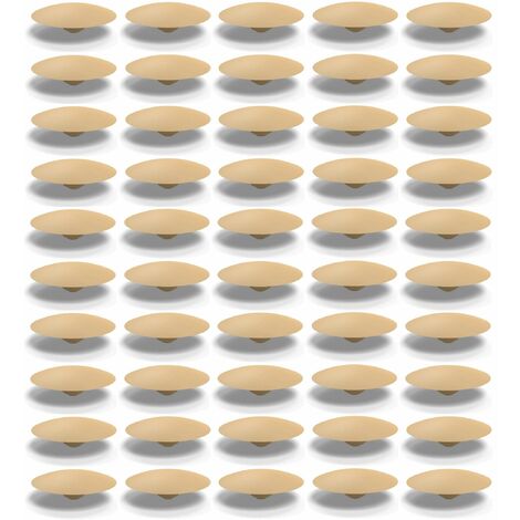 Cyclingcolors – Lot de 50 caches trou en plastique Ø intérieur 4,20mm Ø extérieur 17mm – Protection pour meubles et cloisons – Couleur beige