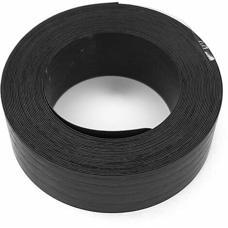 Cyclingcolors – Bande de chant ABS 5m – Largeur 22mm, épaisseur 0,4mm – Noir relief bois pour finition de meubles et panneaux – Application sans colle
