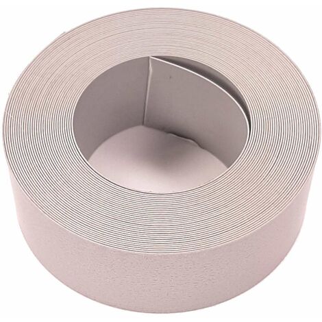 Cyclingcolors – Bande de chant en ABS 5 mètres – Largeur 22 mm – Épaisseur 0,4 mm – Gris aluminium avec relief – Finition pour meubles et panneaux bois