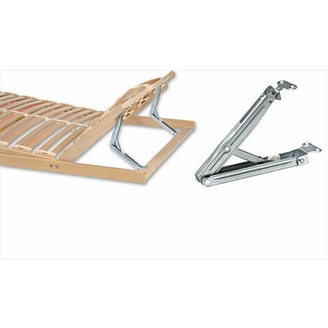 Hettich – Ferrure de réglage tête pied lit 13 positions – Acier zingué – Charge 140kg – Réparation efficace pour ajustement de hauteur
