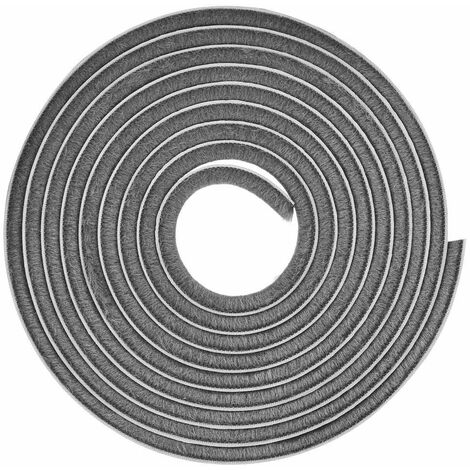 Cyclingcolors – Joint brosse non adhésif gris pour fenêtres et portes coulissantes – Étanchéité et isolation – 14mm x 4mm x 10m