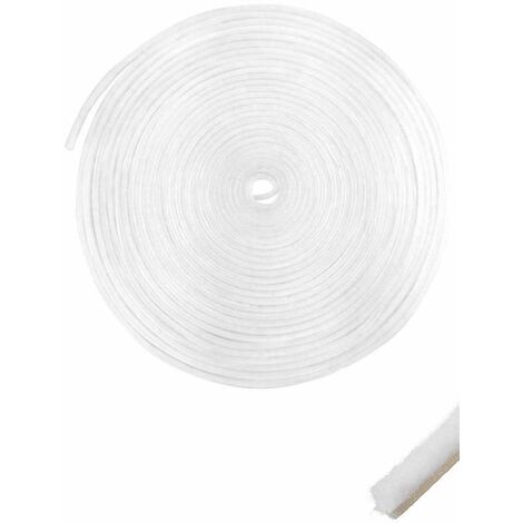 Cyclingcolors – Joint brosse non adhésif blanc pour fenêtres et portes coulissantes – Bande anti-poussière 14mm x 4mm x 4m – Étanchéité et isolation