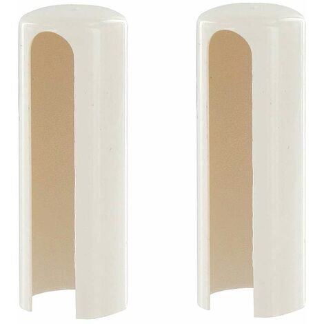 Cyclingcolors – Couvre gond cache paumelle pour fenêtre et porte – Plastique blanc – Ø16mm hauteur 43mm – Protection charnière décorative