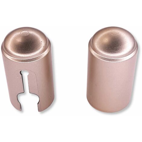 Cyclingcolors – Lot de 2 couvre gonds en plastique pour paumelles de porte et fenêtre – Finition nickel mat – Diamètre 18mm, hauteur 33mm – Protection esthétique