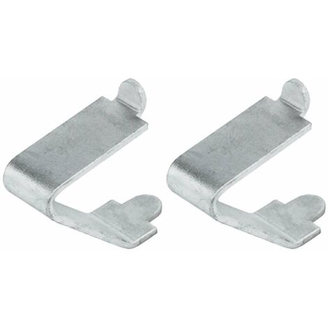Cyclingcolors – Lot de 2 taquets en aluminium pour étagères crémaillère – Aspect argent anodisé – Capacité de charge 10 kg par pièce – Dimensions 20 x 8 mm