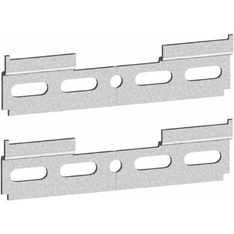 2x Plaque de support en acier galvanisé 110mm à visser pour ferrure de suspension pour aroire Meuble Attache Fixation Suspendu Bois Placard Relier Miroir Dressing Cadre