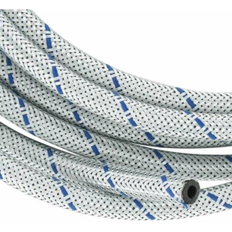 Cyclingcolors – Durite essence NBR noire 8mm – Fil tressé galvanisé et fil bleu – Longueur 1 mètre – Étanchéité pour systèmes de carburant