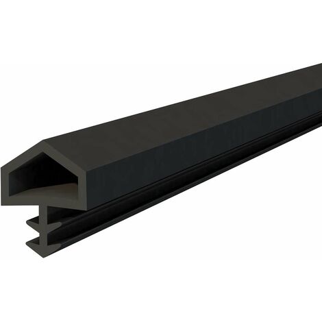 Cyclingcolors – Joint d'isolation pour portes intérieures – Caoutchouc TPE noir – Longueur 2 mètres – Largeur 10mm – Hauteur 5,5mm – Étanchéité renforcée (1/3)