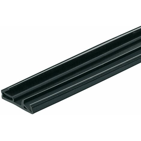 Joint d'isolation de porte d'entrée et pare-fumée DIN 18095 largeur de pli 12mm Calfeutrage Rainure Garniture Isolant Protection Renovation Etanchéité, silicone noir 5 mètres