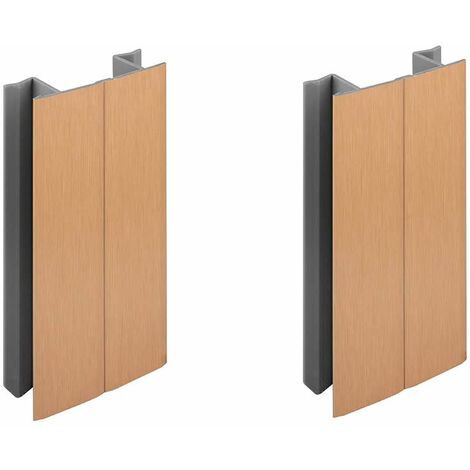 2x jonction de plinthe 120mm finition cuivre brossé multi angle angulaire coin cuisine raccord connecteur pied de meuble profil PVC plastique (1/3)