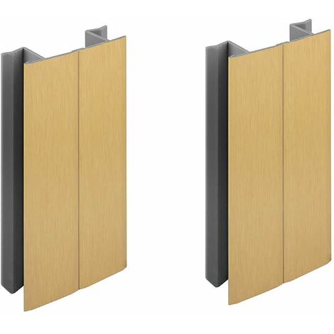Cyclingcolors – Jonction de plinthe 150mm finition or doré – Multi-angle pour coins de cuisine – Raccord connecteur en PVC – Lot de 2 pièces