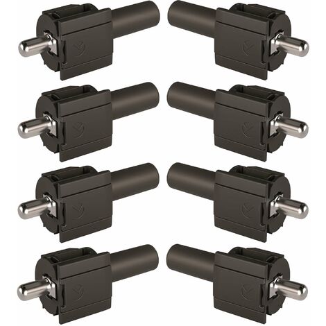 Cyclingcolors – Lot de 8 taquets support d'étagère Ø5mm – Système à ressort pour étagères bois – Capacité 70kg – Fixation pour meubles placards armoires