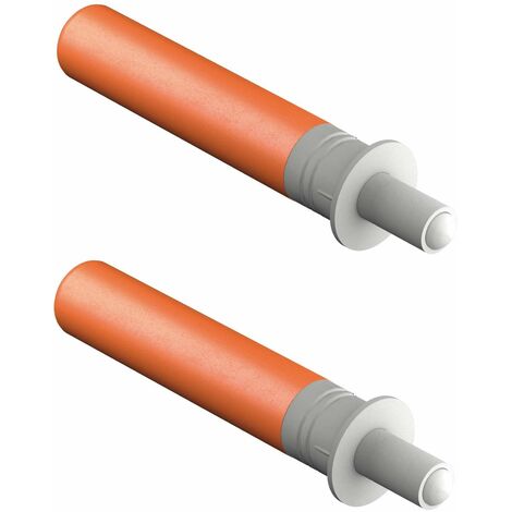 2x Butée amortisseur de porte piston installation paroi latérale en face du côté charnière plastique gris et orange Meuble Fermeture Support Adaptateur Amortissement Caisson Cuisine
