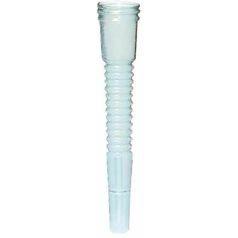 Bec verseur flexible 160mm à visser filetage 25mm en PVC translucide Broc Tuyau Bidon Remplissage Liquide Fluide Carburant Huile Transfert