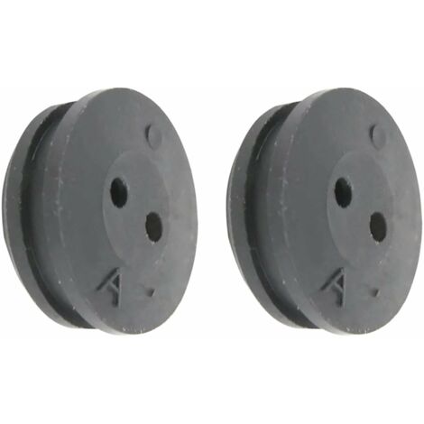 Cyclingcolors – Lot de 2 passe-cloisons pour durites Ø5mm – Caoutchouc noir – Diamètre total 26,5mm – Installation rapide pour plomberie et ventilation