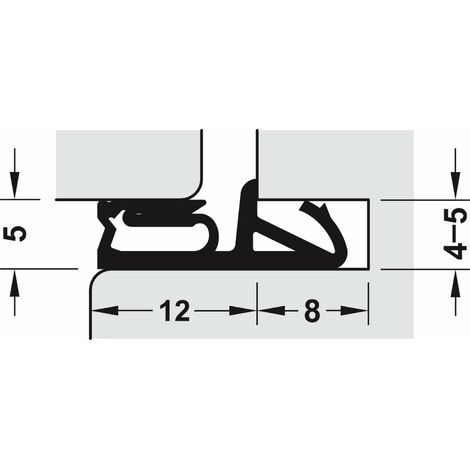 Joint D'Étanchéité Pour Porte Reety - Isolation Thermique, Phonique Et Économie D'Énergie - 6,3 Cm Large X 91,4 Cm Long - Blanc