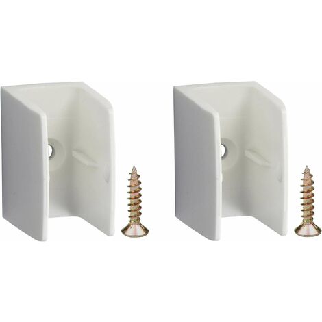 Cyclingcolors – Lot de 2 clips bloqueurs de manivelle pour volets roulants – Plastique blanc – Compatible 12-18mm – Installation murale facile (1/4)