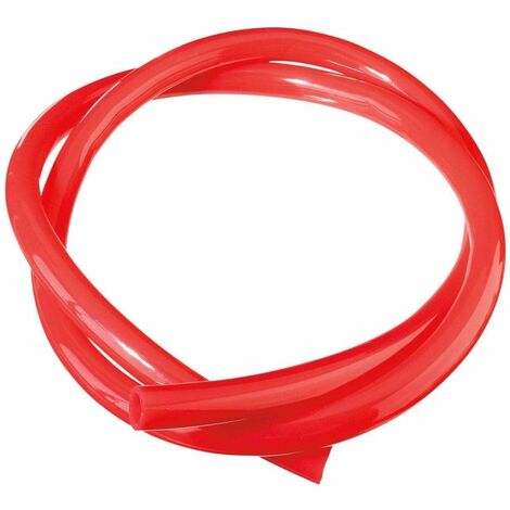 Durite essence rouge translucide haute qualité spéciale hydrocarbure Huile Tuyau Carburant, Ø 6mm x 2 mètres