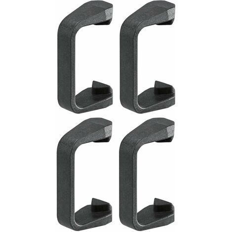 Cyclingcolors – Limiteur d'angle 110° pour charnières Blumotion Clip Top 125° et 155° – Plastique gris foncé – Lot de 4 pièces pour meubles de cuisine et salle de bain - 70T7553