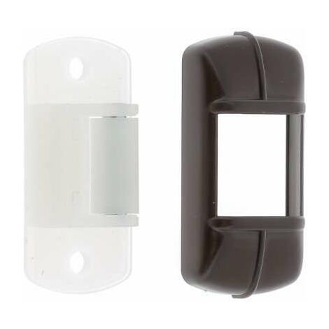 Cache Sangle Guide sangle largeur 12 à 15mm de volet roulant avec cache PVC marron ...
