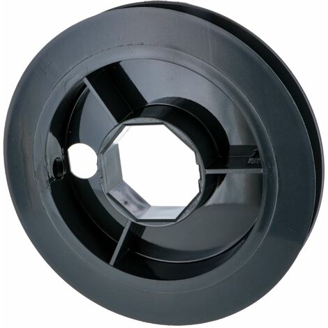 Cyclingcolors – Poulie de guidage pour volet roulant – Sangle 12 à 15mm – Plastique noir à clipser – Ø 160mm – Pour tube octogonal 40mm