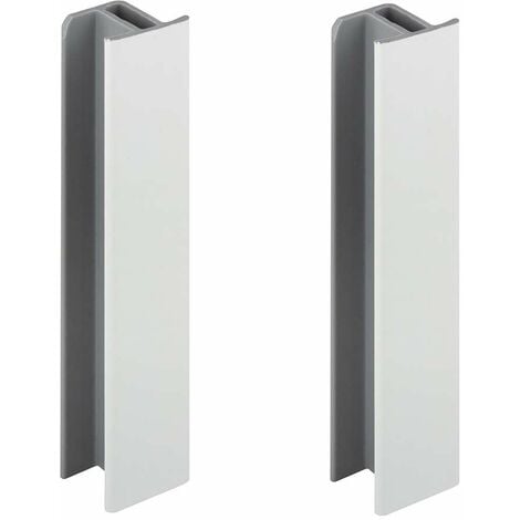 2x Jonction De Plinthe 100mm Blanc Mat Cuisine Raccord Connecteur Pied De Meuble Profil Pvc Plastique Finition 62946610