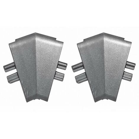 2x Connecteur angle intérieur rentrant jonction d'angle 135° pour profil décoratif bande d'étanchéité plinthe Raccordement Plan de travail Finition Cuisine Salle de bain Meuble Protection, en plastiqu