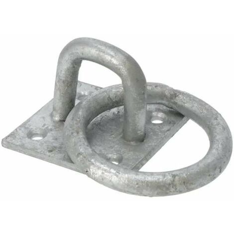Cyclingcolors – Platine carrée 55 x 55mm – Anneau mobile Ø 50mm en acier à visser – Fixation pour applications industrielles – Résistance accrue