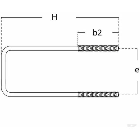 M8x 20 mm Vis TRCC avec Écrou M8 en acier galvanisé 4.8