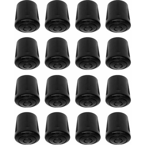 Cyclingcolors – Lot de 16 embouts renforcés antidérapants en caoutchouc EPDM – Pour pieds de chaise, table, tabouret – Diamètre 10 mm