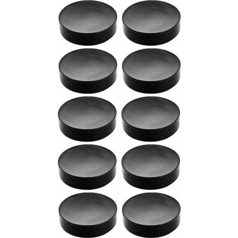 Lot de 12 embouts ronds 8 mm pour chaises bouchons noirs PVC enveloppant