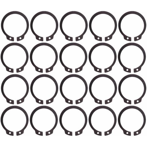 20x Circlip externe bague d'arrêt pour arbre en acier à ressorts DIN 471 Anneau de retenue Rondelle Blocage Pince Transmission, Ø 6mm